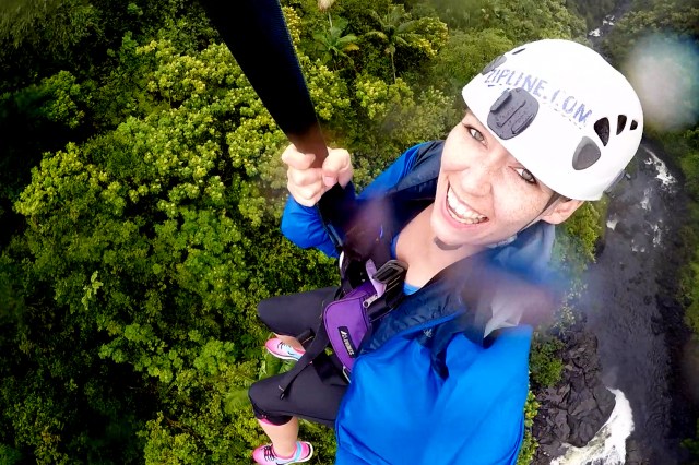 Ziplining AKAKA Falls Big Island Hawaii