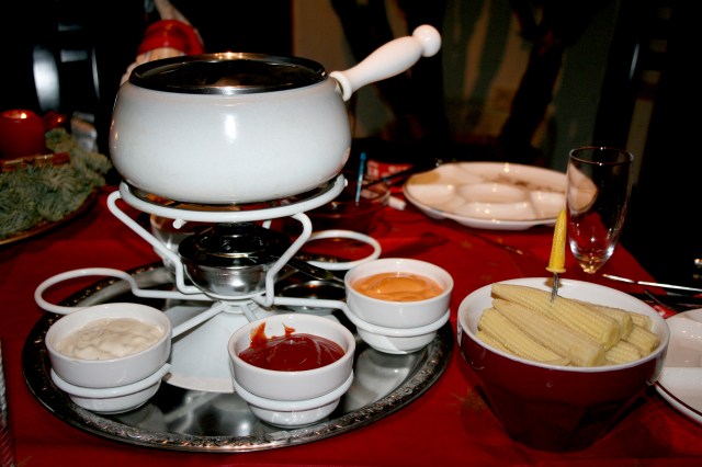 Christmas fondue