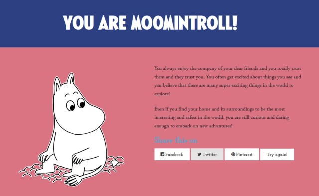 Which Moomin Are You