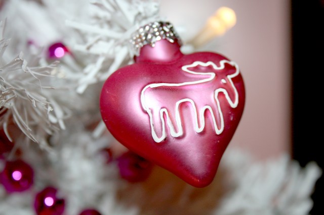 Pink Christmas decorations